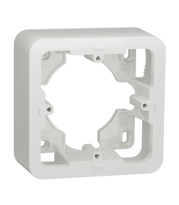 Boîte Unica montage en saillie 1 poste - Blanc