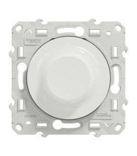 Odace Variateur de lumière universel en 2 ou 3 fils 3W 100W (Led) - Blanc