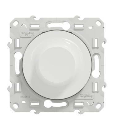 Odace Variateur de lumière universel en 2 ou 3 fils 3W 100W (Led) - Blanc