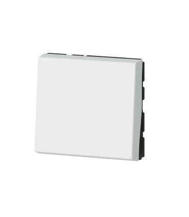 Poussoir Mosaic antimicrobien EasyLED - 2 mod - 6 A - blanc