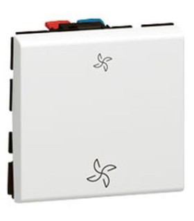 Commande VMC Mosaic antimicrobien - 2 modules - 10 AX - blanc