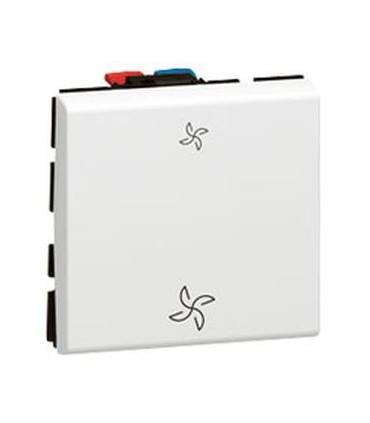 Commande VMC Mosaic antimicrobien - 2 modules - 10 AX - blanc