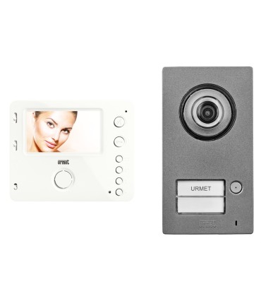 Kit portier video Mini Note 2, platine 1BP et moniteur 4,3 pouces