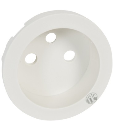 Enjoliveur antimicrobien Céliane pour prise 2P ou 2P+T Blanc