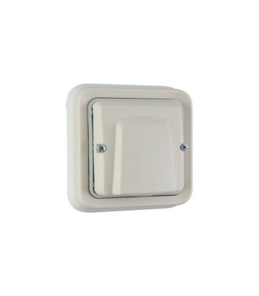 Sortie de câbles avec serre câble Plexo complet IP55 encastré blanc