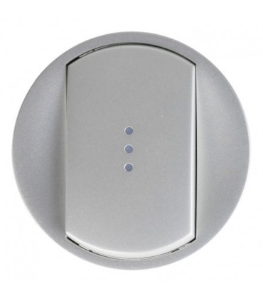 Poussoir Lumineux complet Legrand Céliane Alu Métal (doigt large)