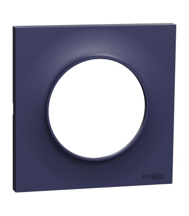 Odace Styl, plaque décorative bleu Cobalt 1 poste
