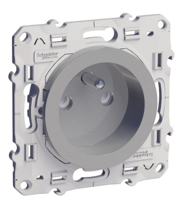 ODACE PRISE 2P+T ALU CONNEXION A VIS