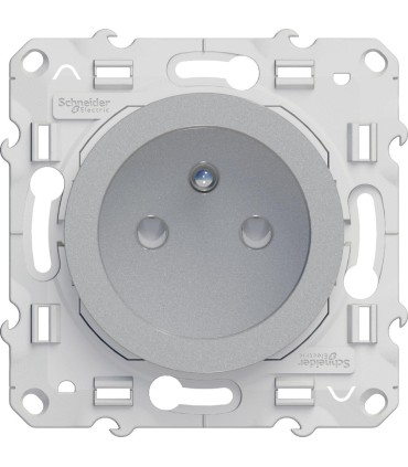 ODACE PRISE 2P+T ALU CONNEXION A VIS