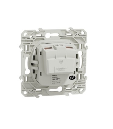 ODACE PRISE 2P+T ALU CONNEXION A VIS