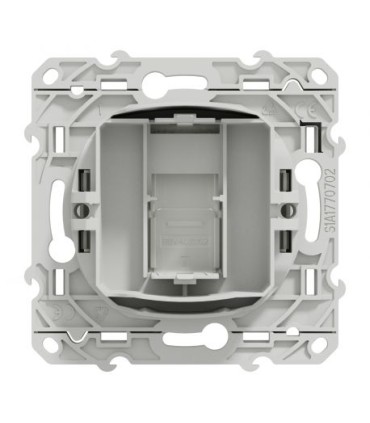 ODACE PRISE RJ45 BLANC SANS CONNECTEUR (Empreinte INFRAPLUS)