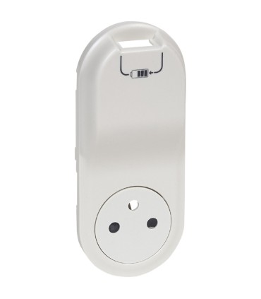 Enjoliveur Céliane pour prise de courant 2P+T Surface et chargeur USB semi encastré - Blanc