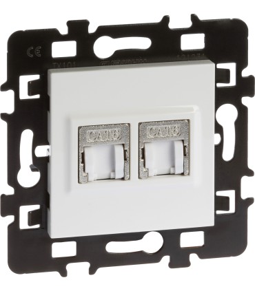 Prise RJ45 Double Cat 6 STP Grade 3 Esprit