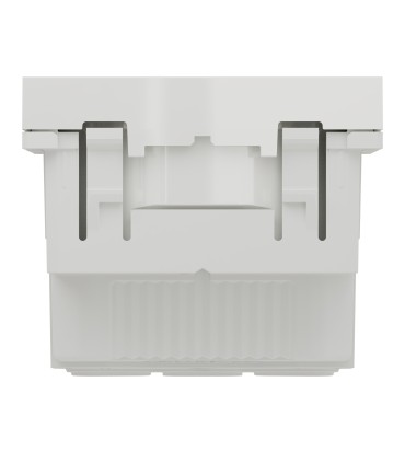 Unica prise 2P+T affleurante avec éclipses connexion rapide - Blanc