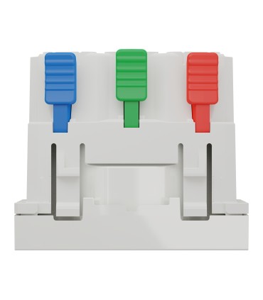 Unica prise 2P+T affleurante avec éclipses connexion rapide - Blanc