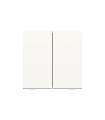 Unica  double va-et-vient - 10A - connexion rapide - 2 mod - Blanc - méca seul