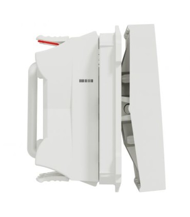 Unica  double va-et-vient - 10A - connexion rapide - 2 mod - Blanc - méca seul