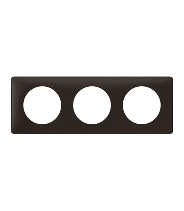 PLAQUE 3 POSTES BASALTE - Legrand