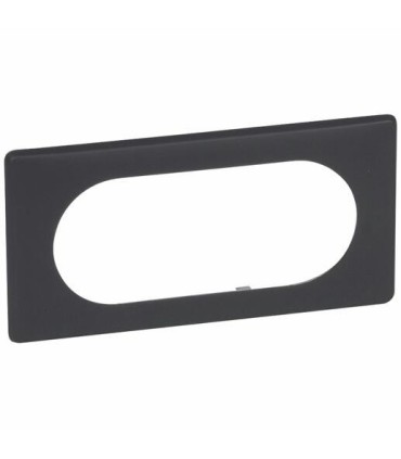 PLAQUE 2 POSTES 57MM BASALTE - Legrand