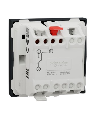 Unica va-et-vient 10A connexion rapide Anthracite - mécanisme seul