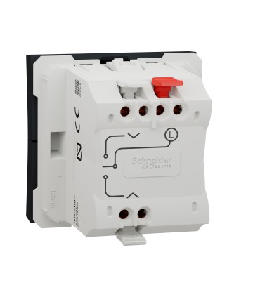 Unica interrupteur volet-roulant 3 touches - 6A - Anthracite - mécanisme seul