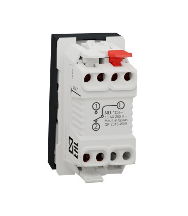 Unica va-et-vient 1 module 10A  connexion rapide - Anthracite - mécanisme seul