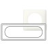 PLAQUE ETENDUE 3 POSTES BLANC - Legrand