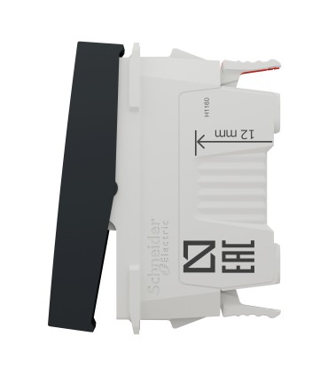 Unica va-et-vient 1 module 10A  connexion rapide - Anthracite - mécanisme seul