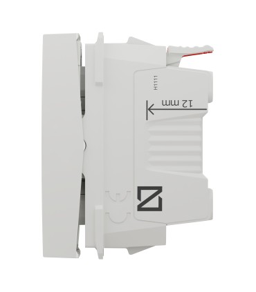 Unica Poussoir lumineux (localisation) - 10A - 1 module - Blanc - mécanisme seul