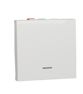 Unica va-et-vient lumineux témoin 10A - connexion rapide - Blanc - mécanisme seul