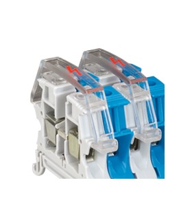 Ecran de protection pour bloc jonc Viking 3 vis - 1P - 1entrée/1sortie - pas 5/6