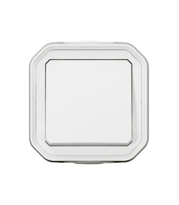 Poussoir NO Plexo complet saillie blanc / Legrand