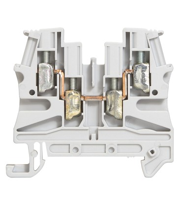 Bloc jonc Viking 3 à vis - 1 jonc/2 entrées/2 sorties - gris - pas 6