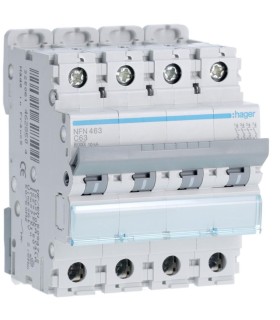 Disjoncteur 63A 4P 6-10kA -C- 4m
