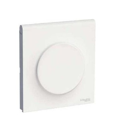 Plaque  avec couvercle intégré Odace Styl Pratic pour prise Blanc 1 Poste