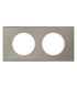 PLAQUE 2 POSTES INOX BROSSE - Legrand