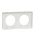 Plaque 2 postes Odace Touch Blanc Mat entraxe 71 mm
