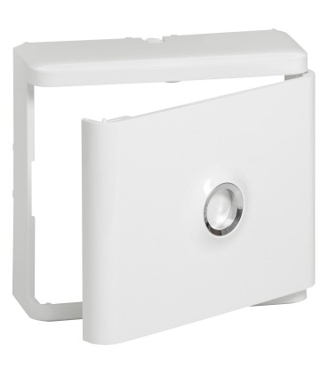 HABILLAGE + Porte blanche LEGRAND pour platines de branchement Drivia