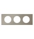 PLAQUE 3 POSTES INOX BROSSE - Legrand