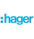 Obturateur Gallery HAGER 1 module Titane