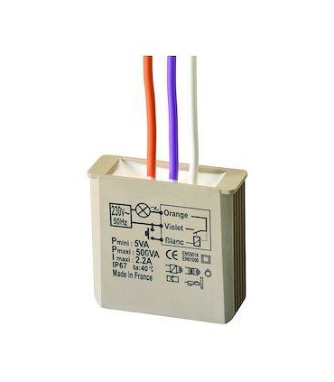 Minuterie Encastrable Filaire 500W 230v