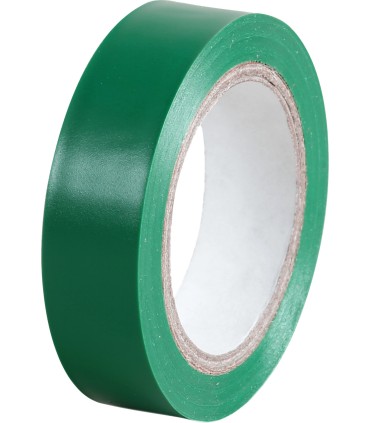 Ruban Adhésif isolant Vert 15mm x10 m Eur'ohm