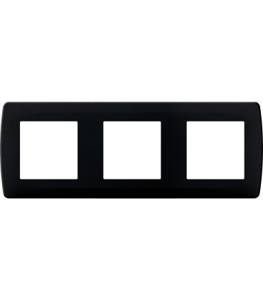 Plaque Anthracite 3 Postes Esprit Eur'ohm