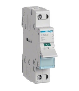 Interrupteur 25A 1 pôle HAGER