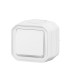 Poussoir NO lumineux Plexo complet saillie blanc / Legrand