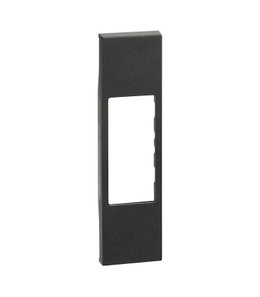 Plastron de finition Living Now pour prise RJ45 2 modules - noir