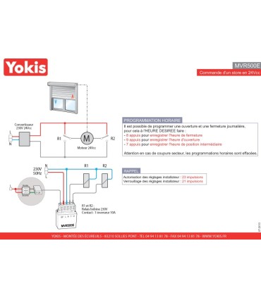 Micro module centralisation volets roulants YOKIS