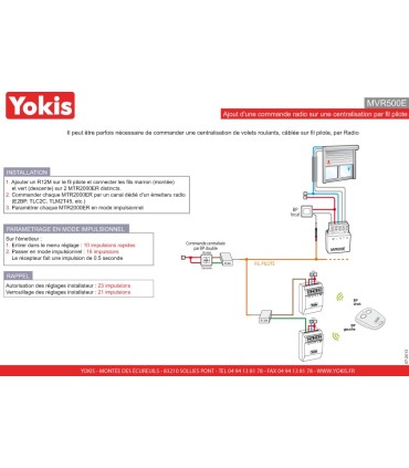 Micro module centralisation volets roulants YOKIS
