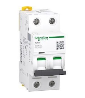 Disjoncteur IC60N 2P 2A Courbe D Schneider Electric ACTI 9