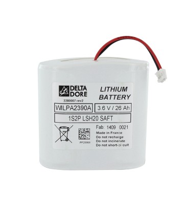 Bloc piles pour centrale sirène int et ext TYXAL+ Delta DORE